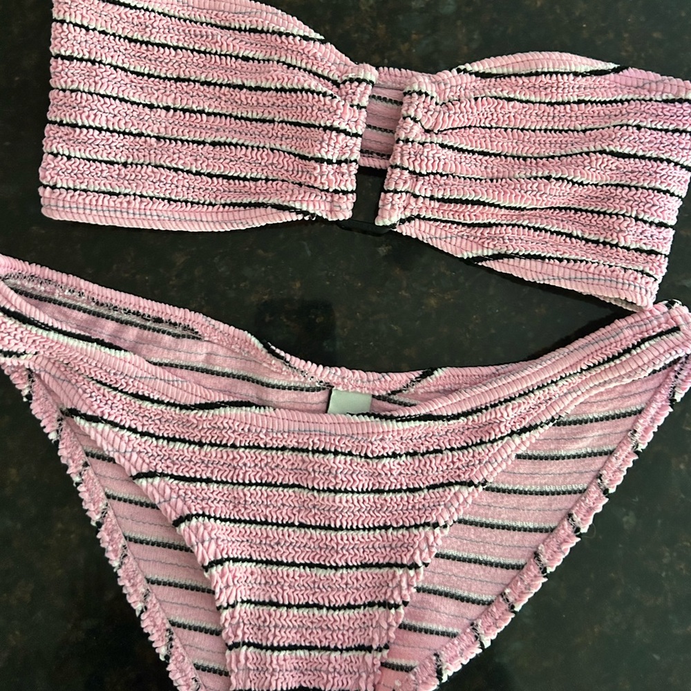 Bond Eye pink pastel stripe SET - Picture 4 of 9